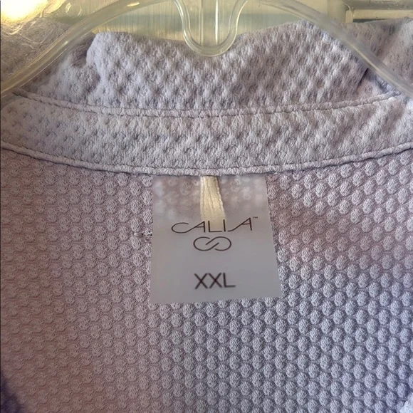 CALIA by Carrie Underwood Pink Fitted Polo Blouse - Picture 2 of 4